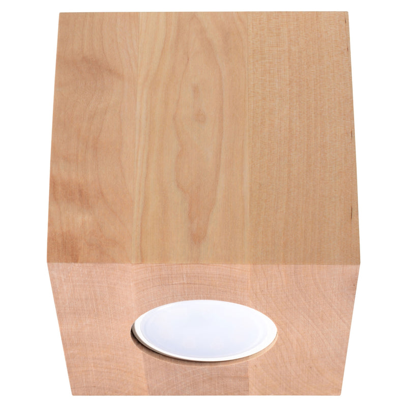 Plafonnier QUAD en bois naturel