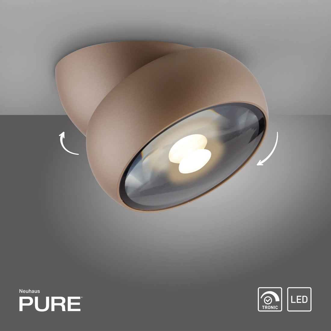 Plafonnier Pure Move marron