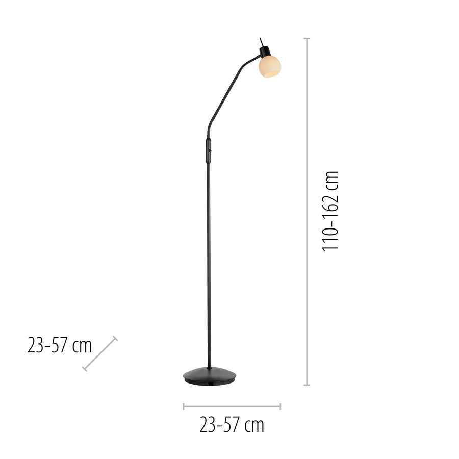 Lampadaire Loki noir