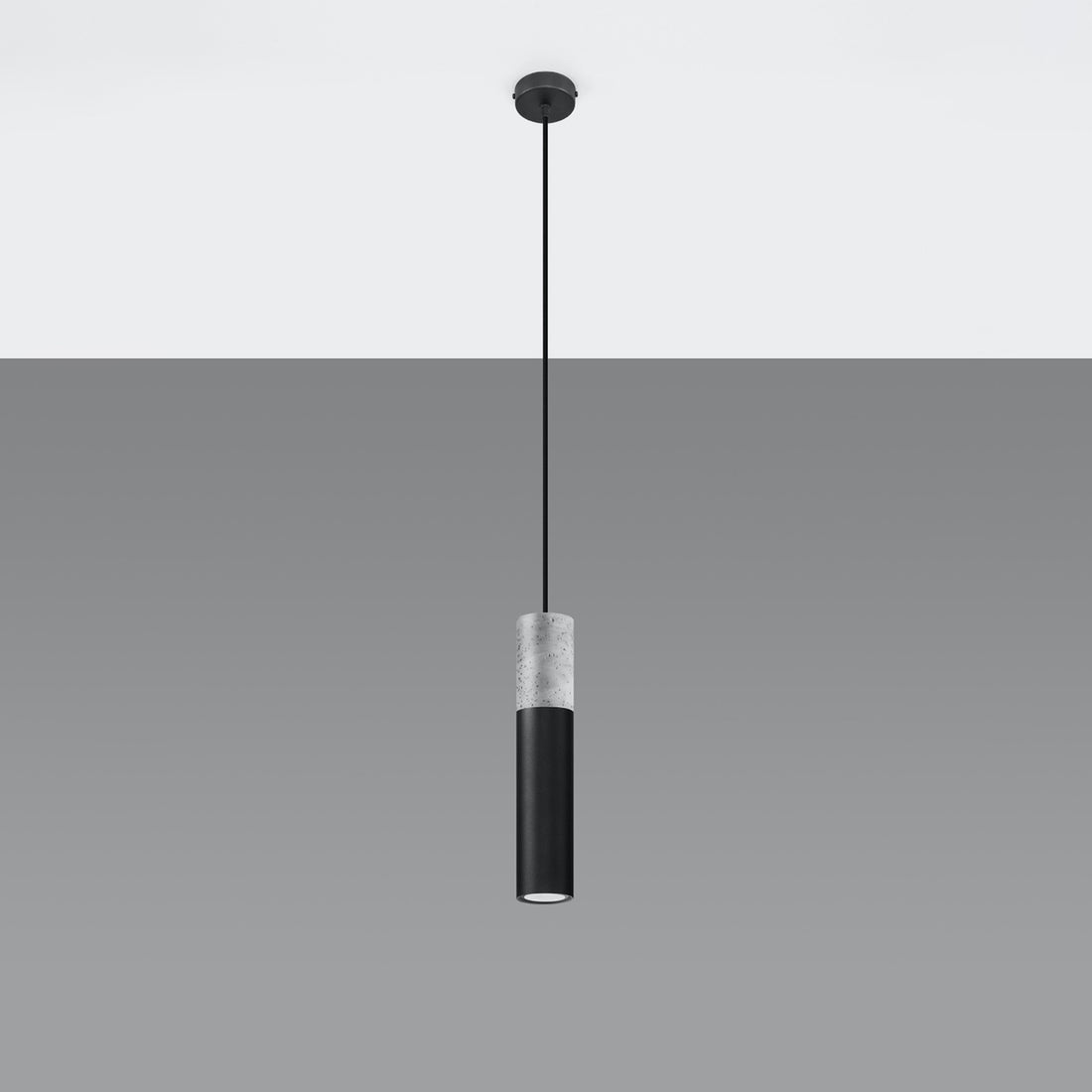 Lampe pendante BORGIO 1 noir