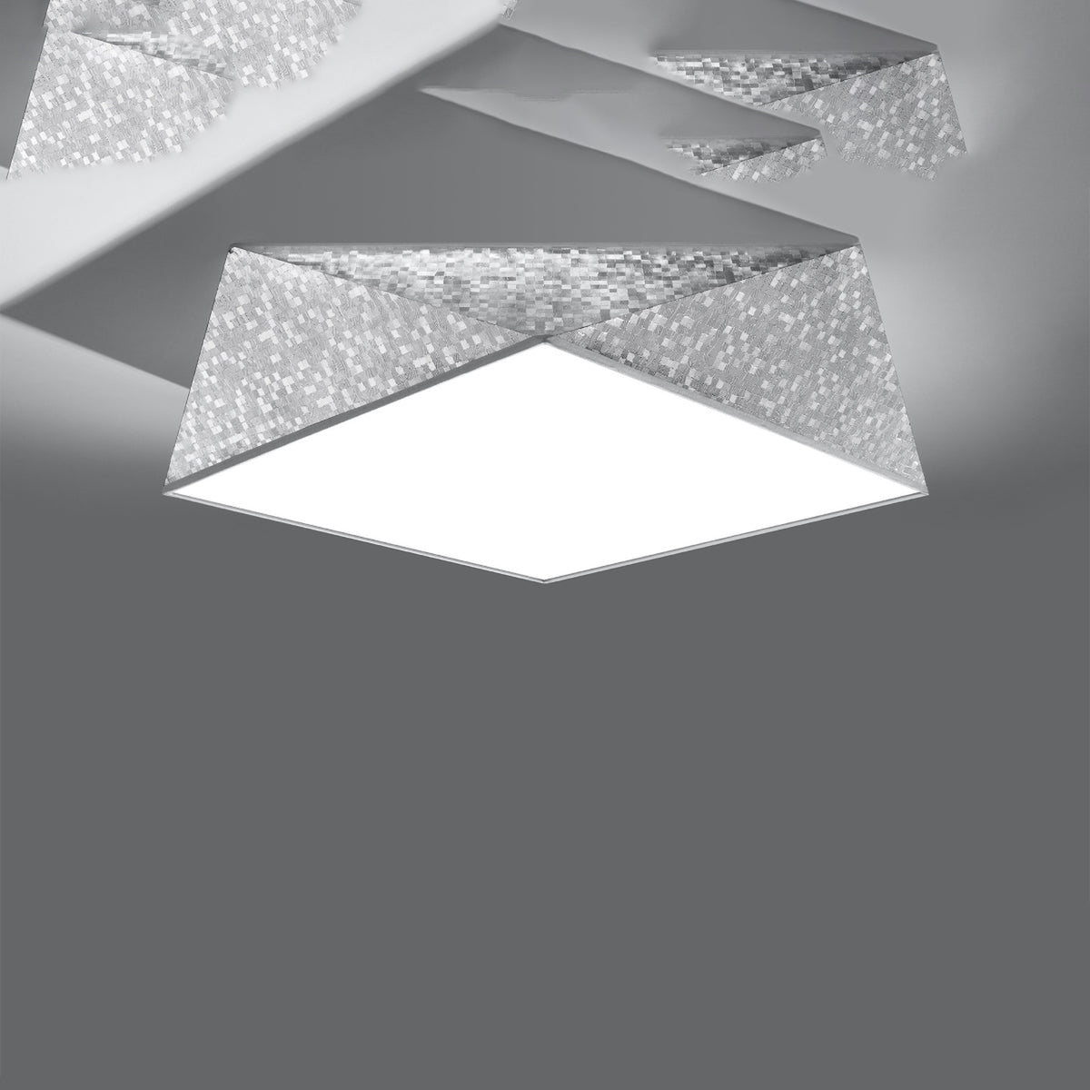 Plafonnier HEXA 45 argent