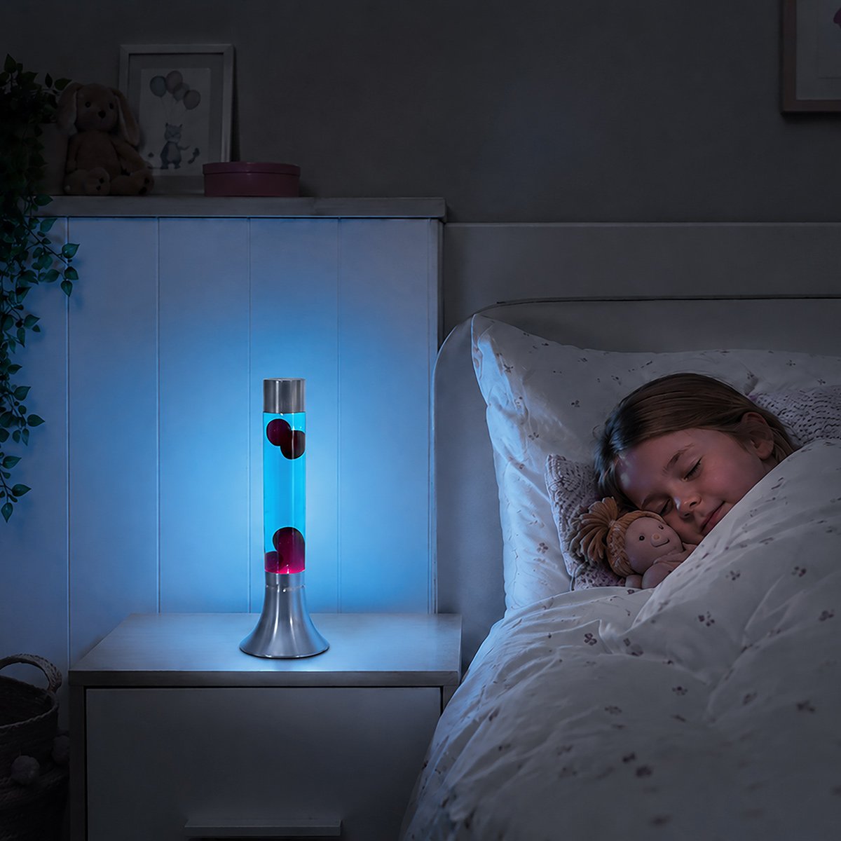 Lampe à poser Volcan argenté