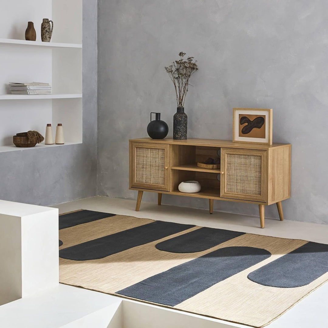 Meuble TV Cannage Scandinave | Designix - 3333    - https://designix.fr/