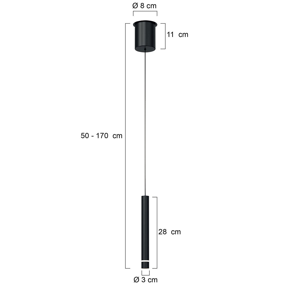 Suspension luminaire Volari noir
