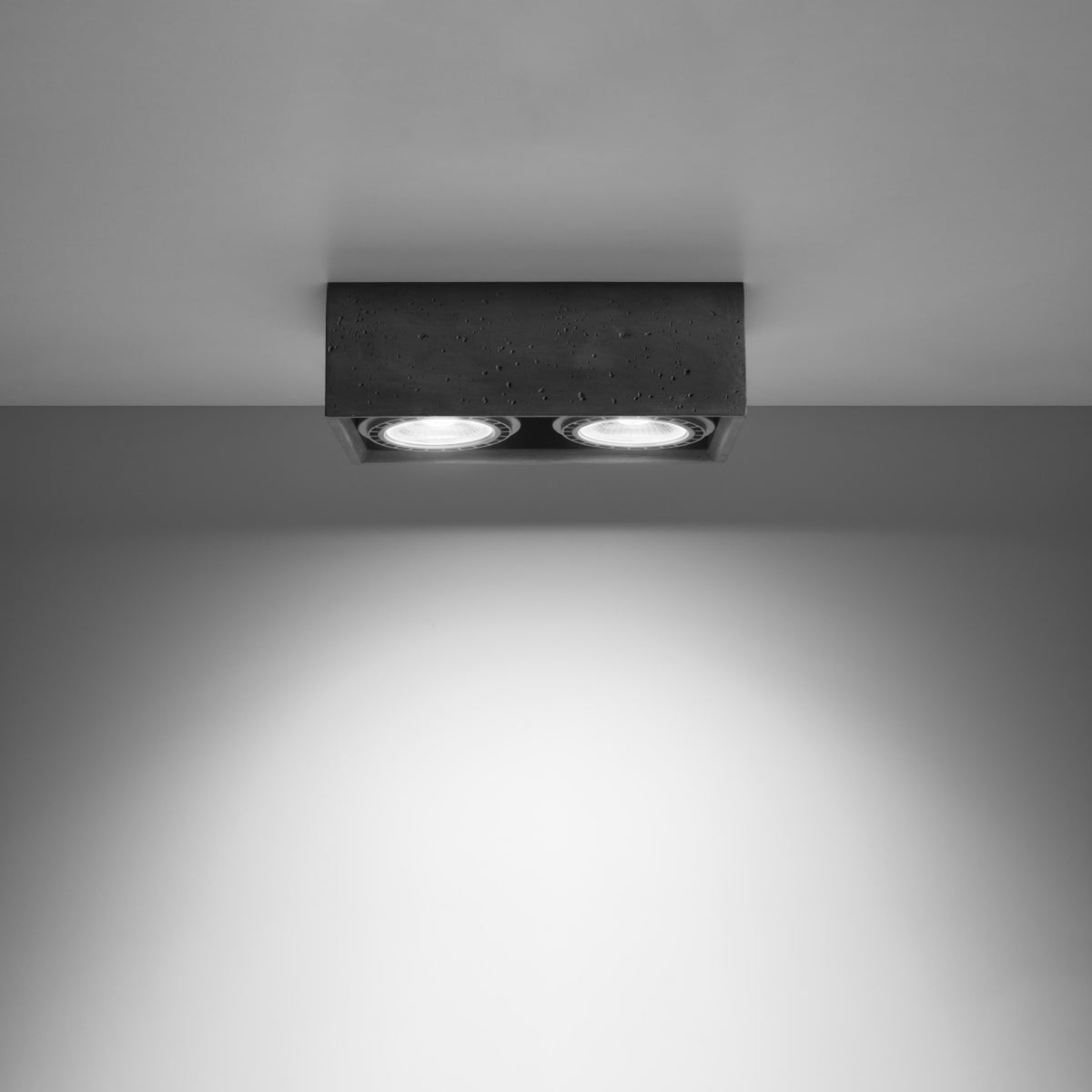Plafonnier QUATRO 2 béton