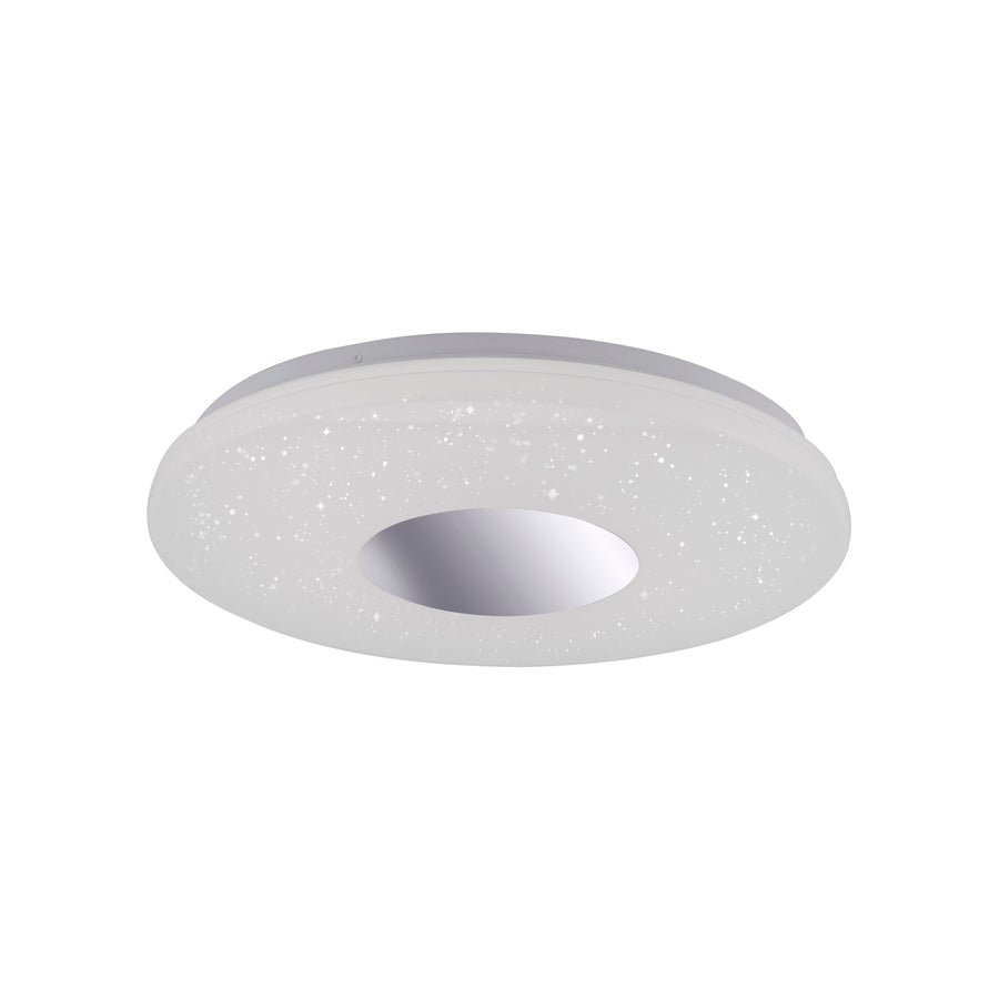 Plafonnier Lavinia chromé, L 38,5 cm
