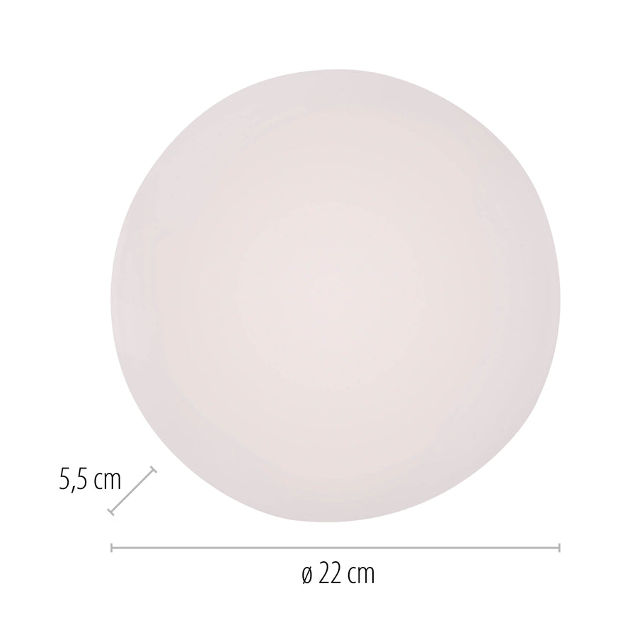 Plafonnier Uranus blanc, L 22 cm (14165-16)