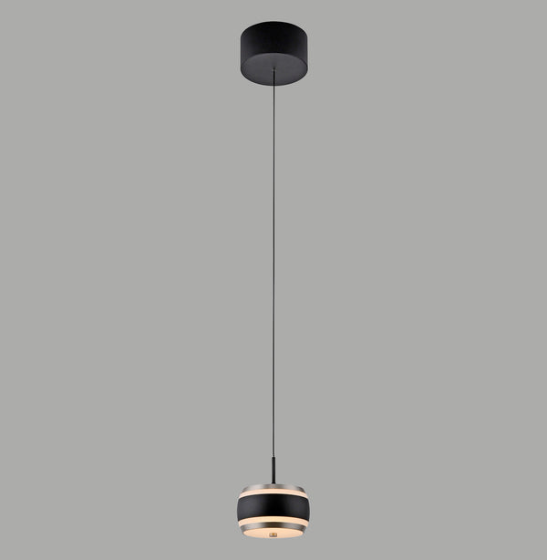 Suspension Pure Falling Rings noire (2503-18)