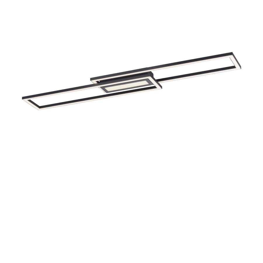 Plafonnier Asmin noir, L 17,5 cm