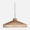 Suspension corde naturelle, abat-jour tressé Ø 50 cm | Anne Light