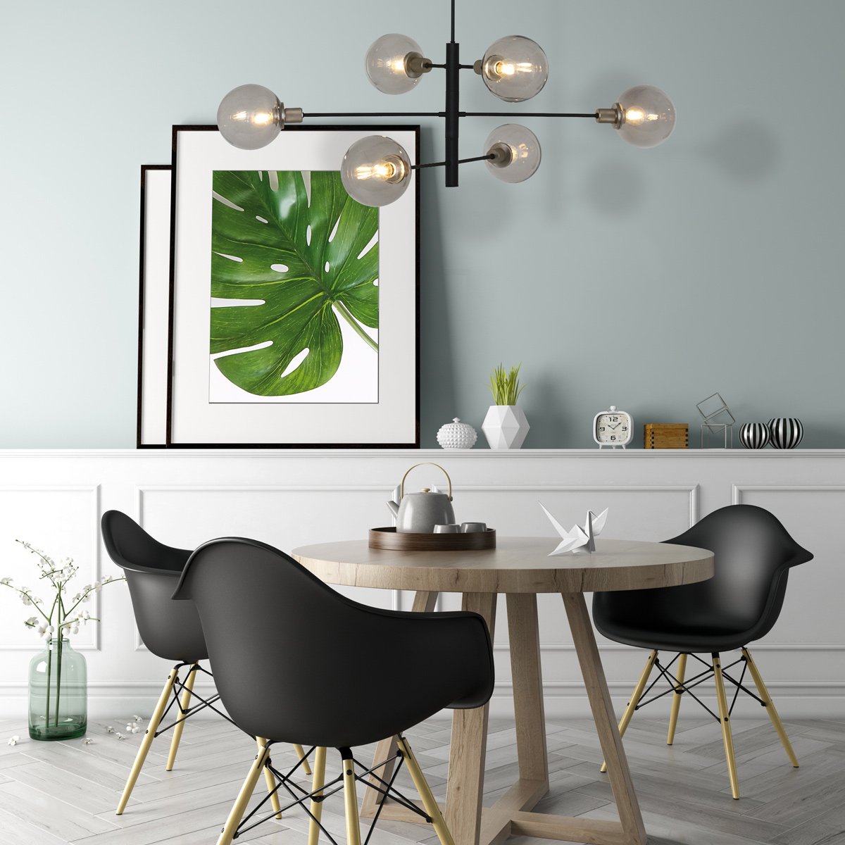 Suspension luminaire Constellation noir