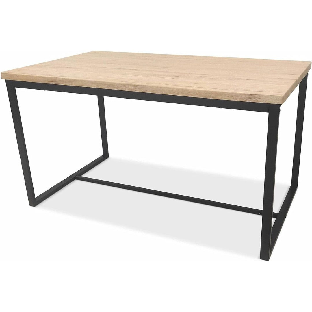 Alice'S Home - Set LOFT Table Rectangulaire En Acier Noir L140X L80 X H75Cm. 2 Bancs De L120X L35X H46Cm. 4 Places | Designix - Amazon    - https://designix.fr/