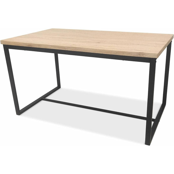 Alice'S Home - Set LOFT Table Rectangulaire En Acier Noir L140X L80 X H75Cm. 2 Bancs De L120X L35X H46Cm. 4 Places | Designix - Amazon    - https://designix.fr/