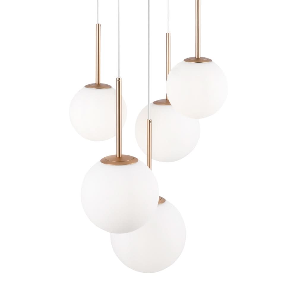 Basic form Suspension luminaire doré