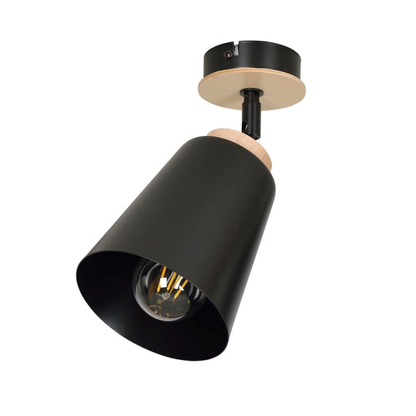 Spot Atlas 1 lumière noir