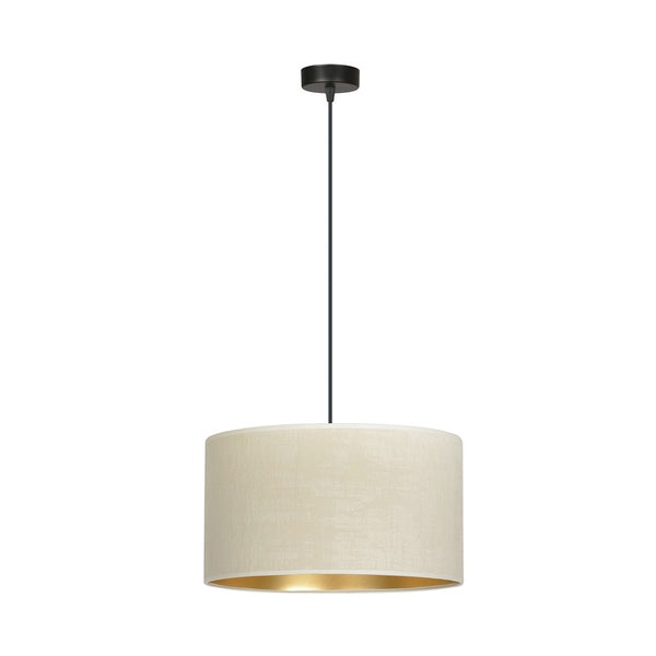 Suspension Hilde 1 lumière noire et blanche