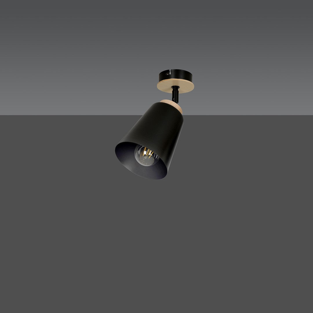 Spot Atlas 1 lumière noir