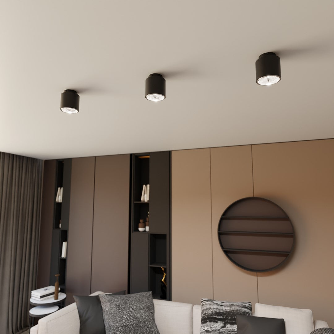 Plafonnier Nano 1 lumière noir