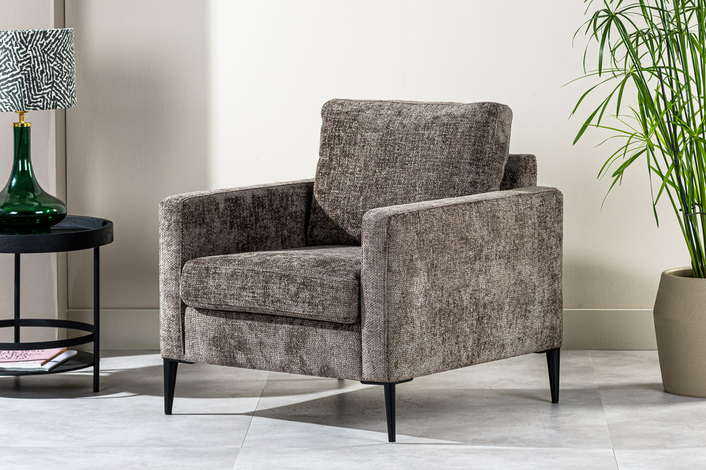 1 fauteuil 1 place, tissu Elite, E840 marron | Designix -     - https://designix.fr/