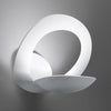 Applique murale Pirce en aluminium, blanc, hauteur 25 cm