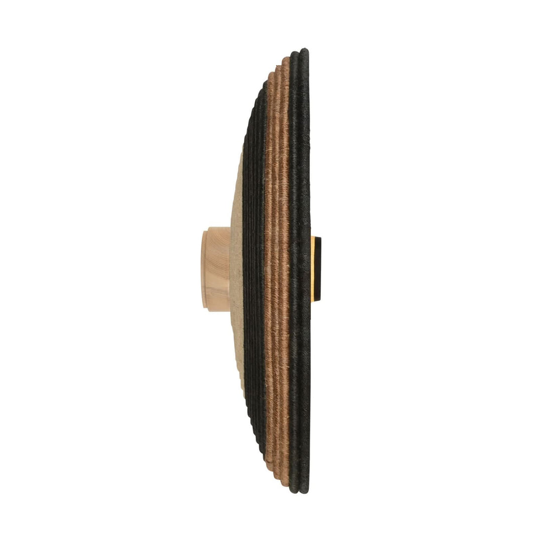 Applique murale Grass L, marron et beige, Ø 80 cm