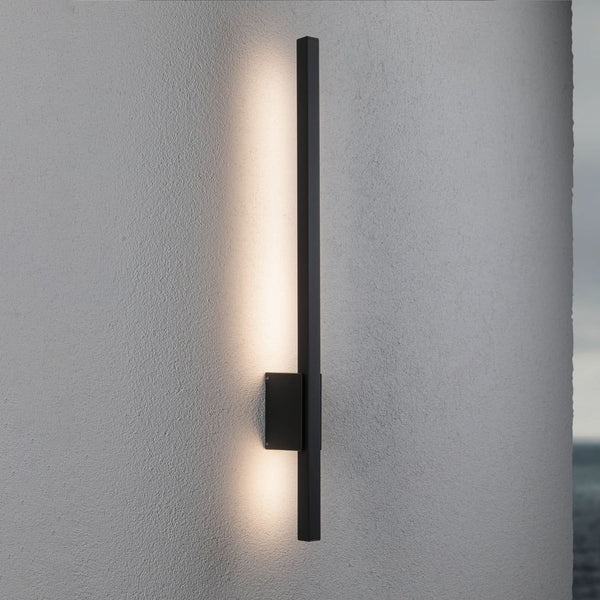 Applique d'extérieur LED Stan 80 en aluminium, anthracite, hauteur 80 cm, IP44