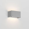 Applique murale LED Dresscode W1 2.700 en aluminium, argenté, hauteur 9 cm
