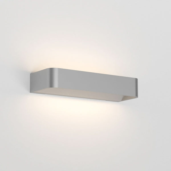 Applique murale LED Frame W2 2 en aluminium, argent, hauteur 4,8 cm