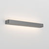 Applique murale LED Frame W3 2 en aluminium, graphite, hauteur 4,8 cm