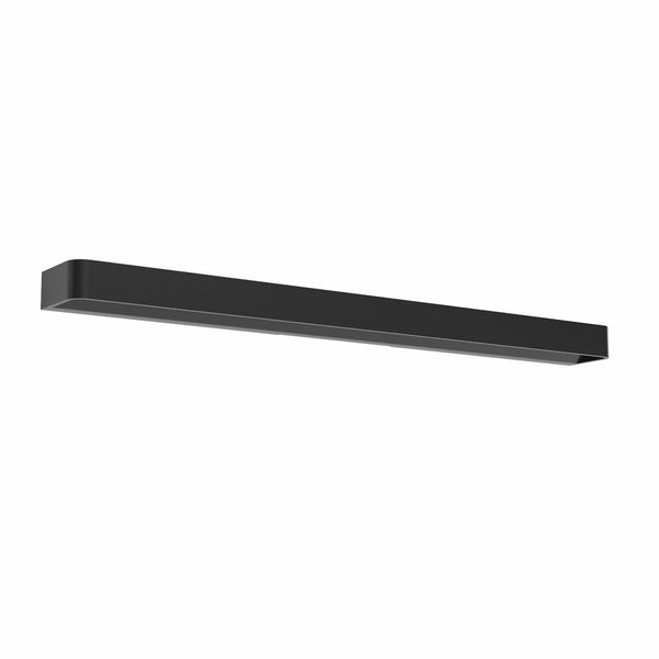 Applique murale LED Frame W4 3 en aluminium, noir mat, hauteur 4,8 cm