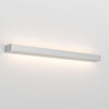 Applique murale LED Frame W4 3 en aluminium, nickel brossé, hauteur 4,8 cm