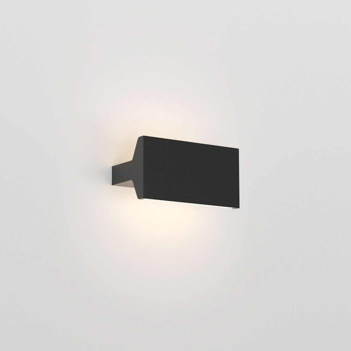 Applique murale LED Ipe W1 en aluminium, noir mat, hauteur 9,5 cm, 2700 K