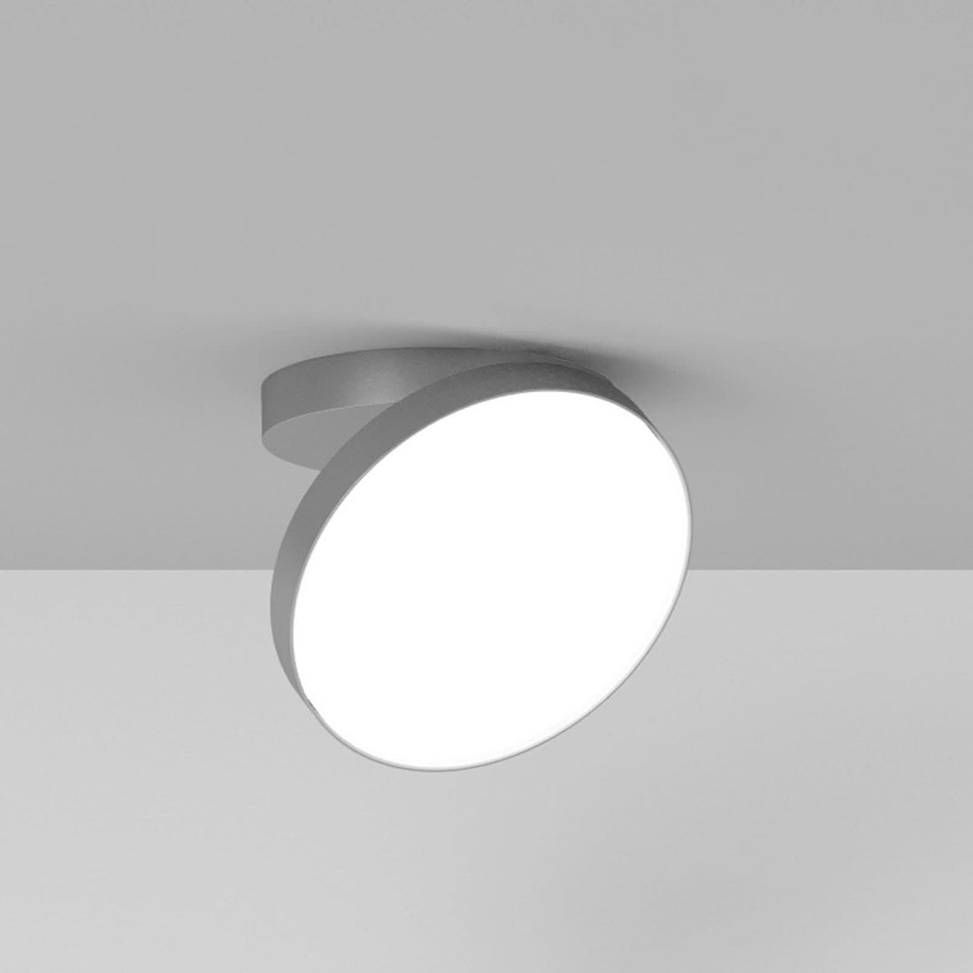 Applique murale LED Venere W1 2 en aluminium, argent, Ø 25 cm