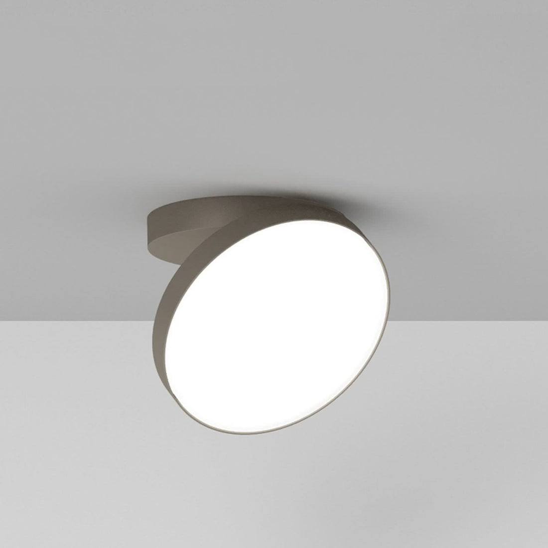 Applique murale LED Venere W1 3 en aluminium, bronze, Ø 25 cm