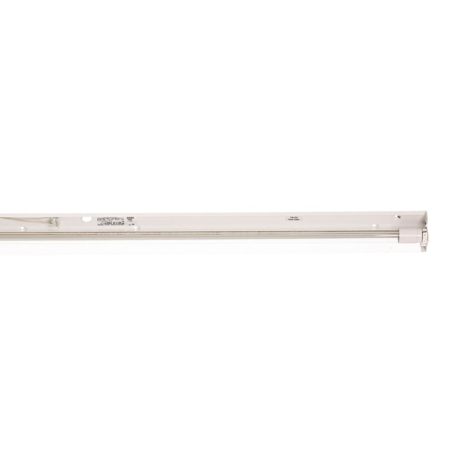 Applique murale Straight L en acier, blanc, hauteur 7 cm