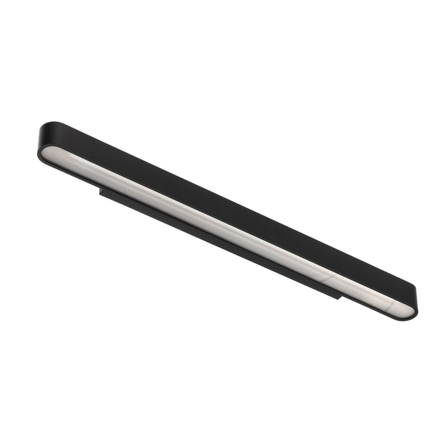 Applique murale Soft en aluminium, graphite, hauteur 6 cm, 3000 K, 16 W