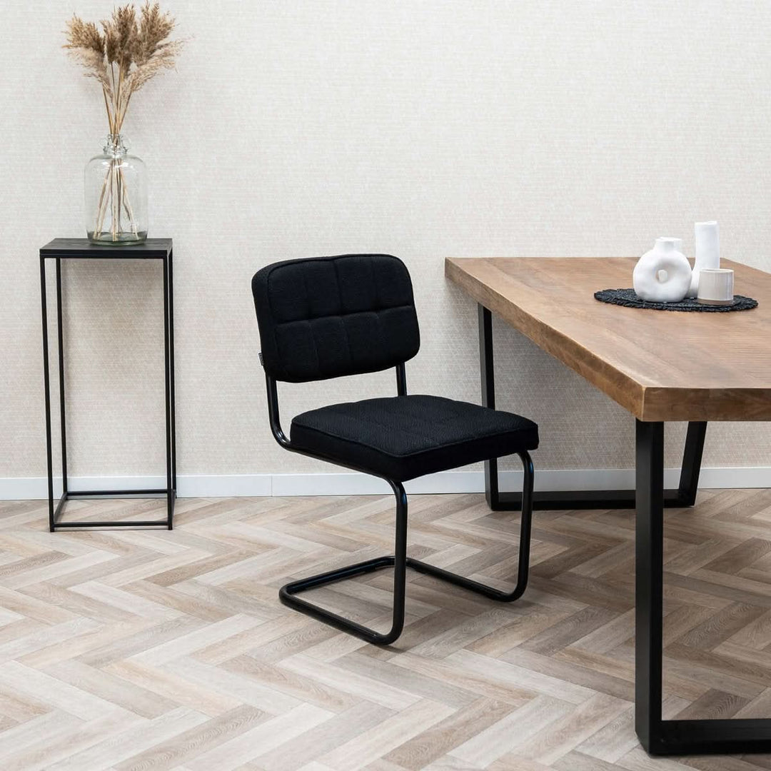 Chaise Ivy Revisitée Buisframe Noire Moderne | LUMI