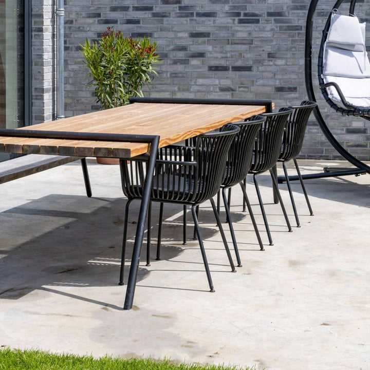 Chaise De Jardin Ergonomique Avec Repos Bras Et Assise PU Confortable | NOVA
