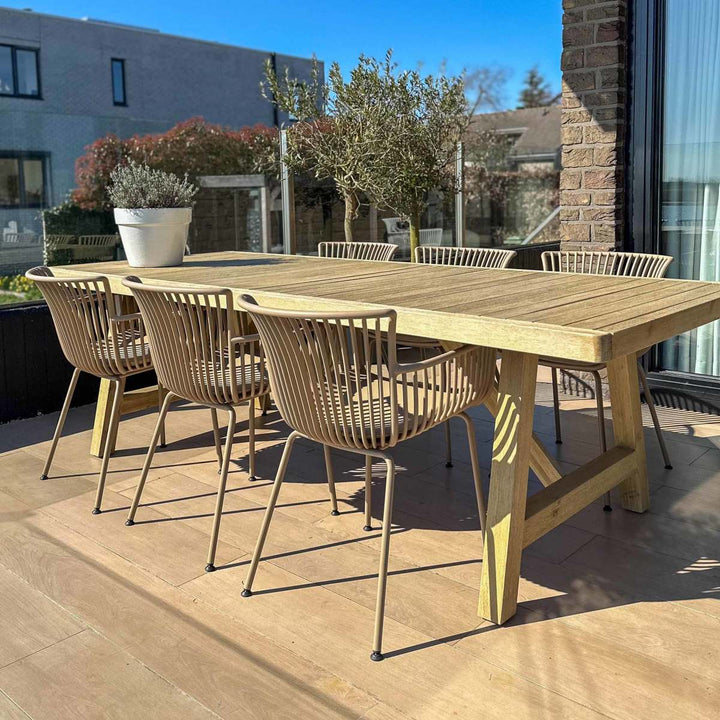 Chaise De Jardin Ergonomique Avec Repos Bras Et Assise PU Confortable | NOVA