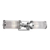 Applique murale Paulson IP44 2 en verre, chromé brillant, 2 lumières, hauteur 12,1 cm, IP44