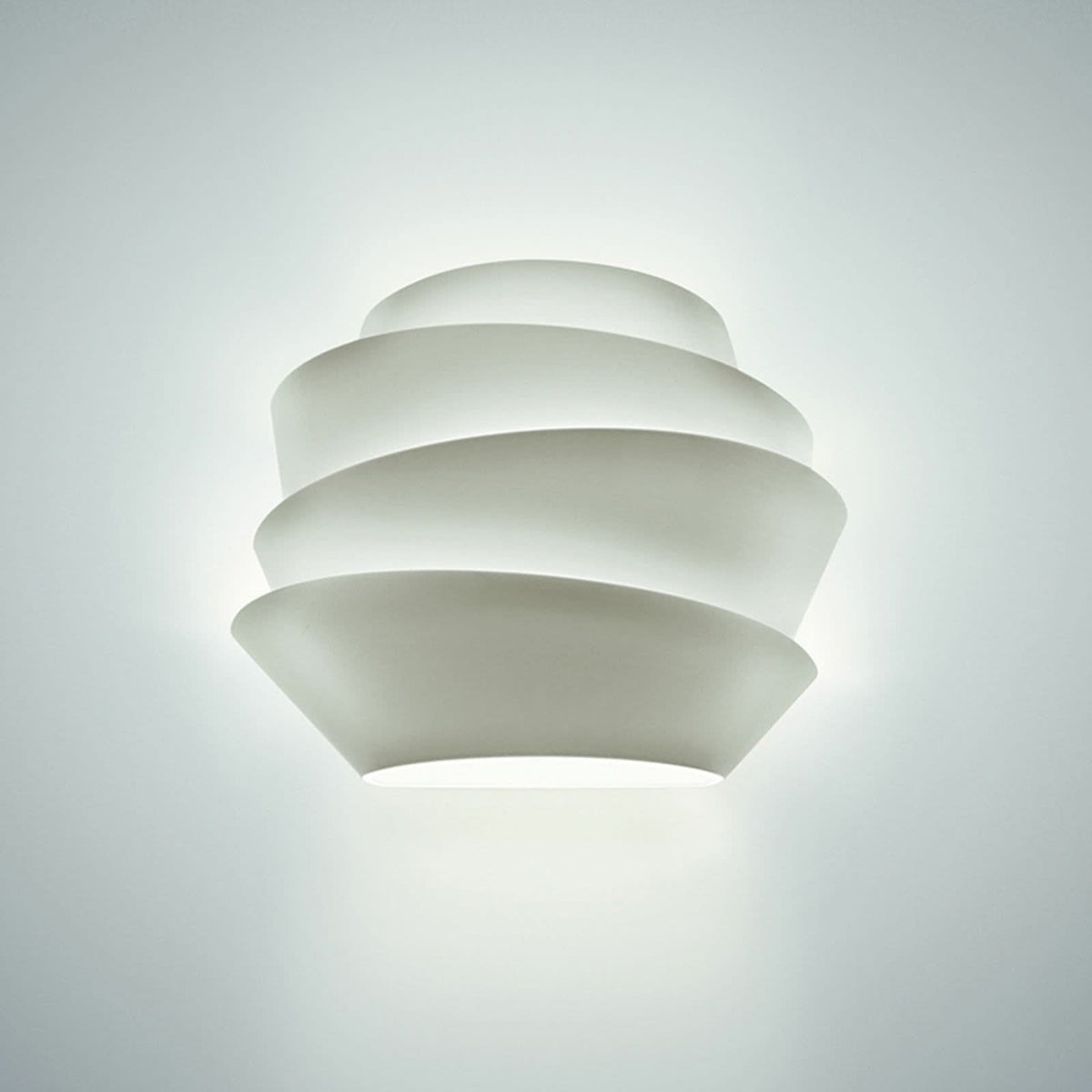 Applique murale Le Soleil R7s en métal, blanc, hauteur 29 cm
