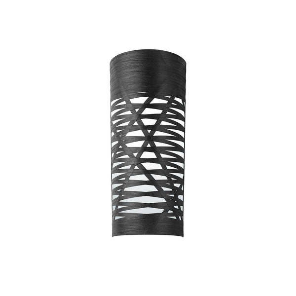 Applique murale Tress en verre, noir, hauteur 59 cm