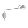 Applique murale LED Ixa en aluminium, gris clair, hauteur 28,5 cm