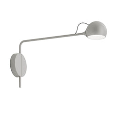 Applique murale LED Ixa en aluminium, gris clair, hauteur 28,5 cm