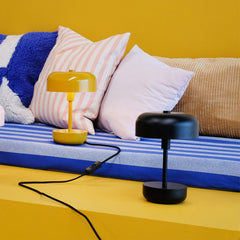 Lampe à poser d'extérieur LED rechargeable Haipot en métal, noir, Ø 17 cm, IP44