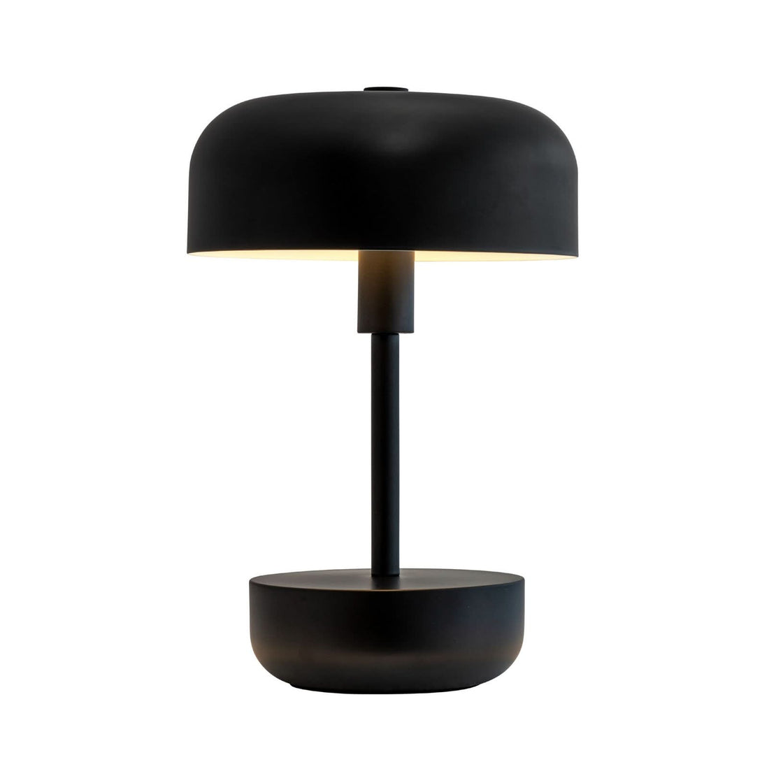 Lampe à poser d'extérieur LED rechargeable Haipot en métal, noir, Ø 17 cm, IP44