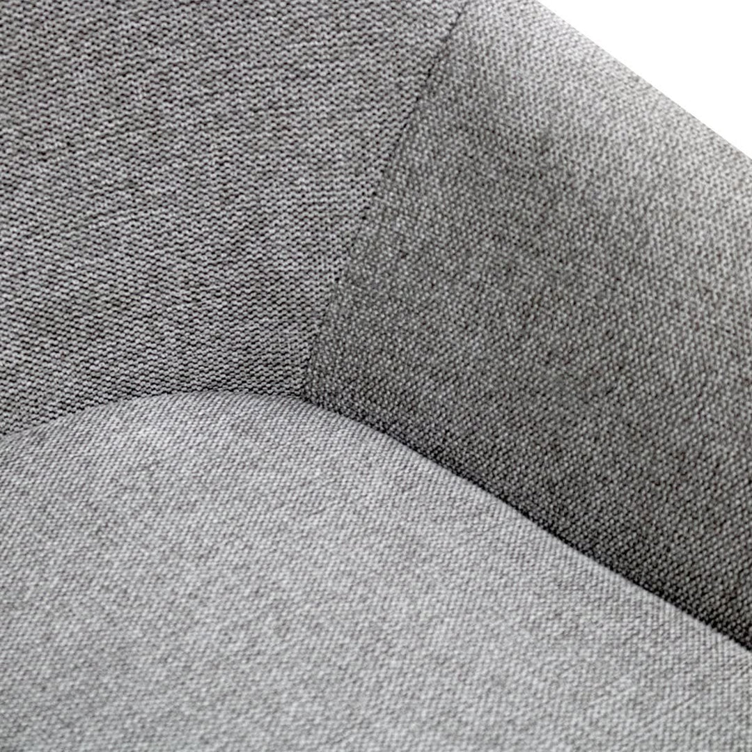 Fauteuil Pivotant Confort Gris Foncé Velours Moderne | OLAF