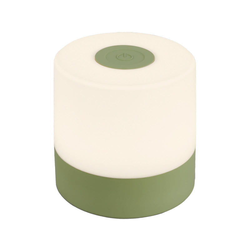 Lampe à poser d'extérieur LED rechargeable Smal, vert et blanc, Ø 7 cm, IP44