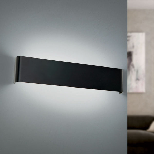 Applique murale LED Accent en aluminium, noir, hauteur 9 cm
