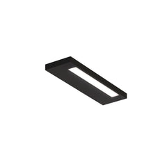 Applique murale LED Slim 24 N en aluminium, noir mat et blanc mat, hauteur 2 cm, IP44